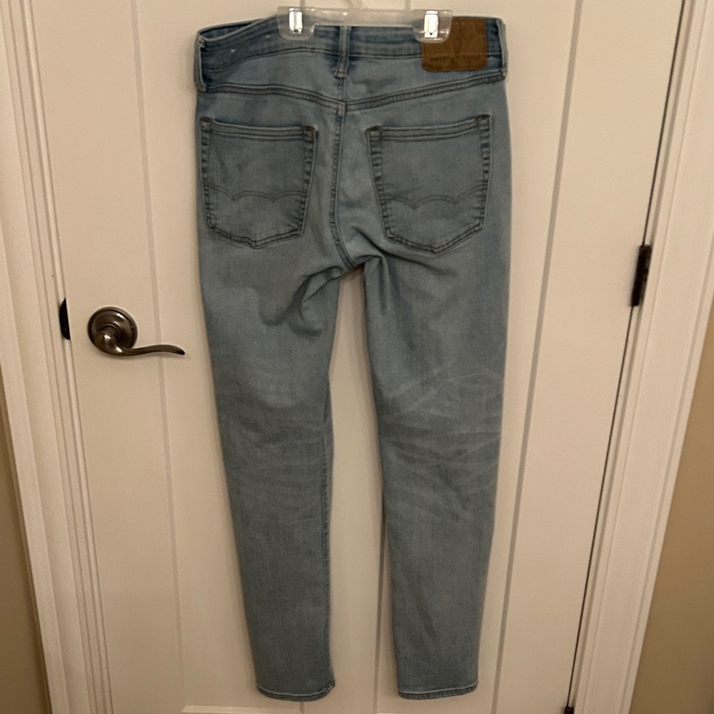 American Eagle Outfitters Light Blue Slim Men Jeans, size 29x32 - Picture 5 of 10